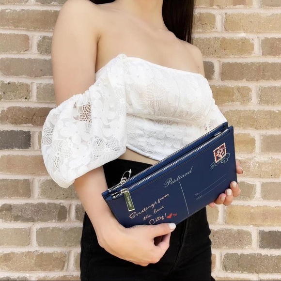 Kate Spade Postcard Double Zip Crossbody - Picture 4 of 7